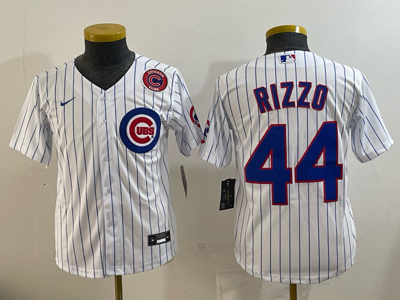 Men Chicago Cubs #44 Rizzo white Nike MLB 2025 jersey 006